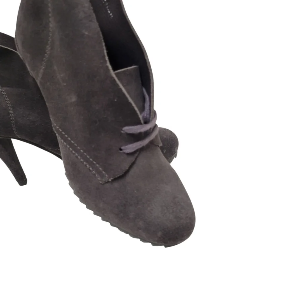 PEDRO GARCIA Yasu Gray Suede Lace-Up Chukka Bootie Size 35.5EU 5.5US